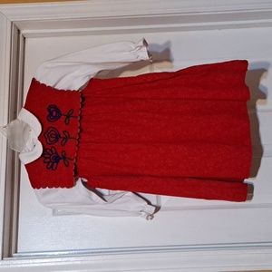 EUC Girls 2 piece corduroy dress and long sleeve top